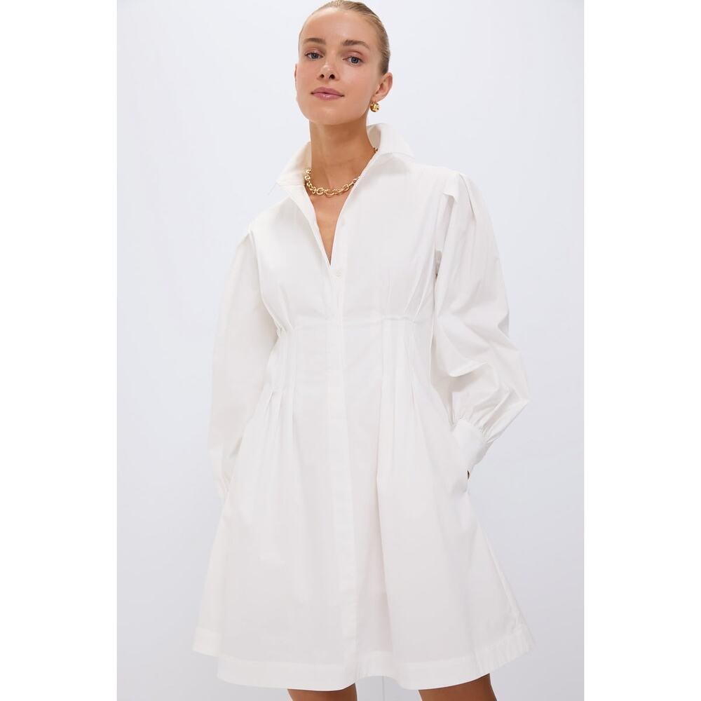 TUCKERNUCK White Mini Corinne Dress Size M NWT Retail $158 Tuckernuck